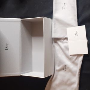 NEW Dior sunglasses case white